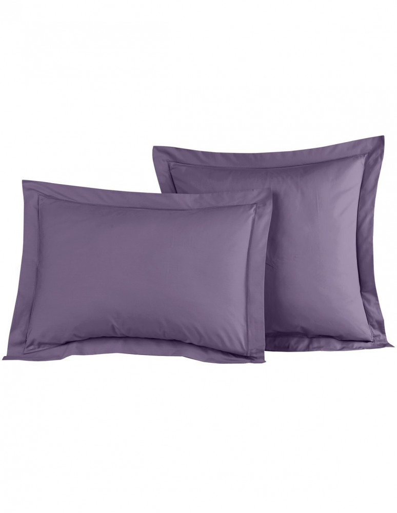 Lot de 2 Taies D'oreiller Unie Percale EASY CARE 80 fils/cm² SENSEI...
