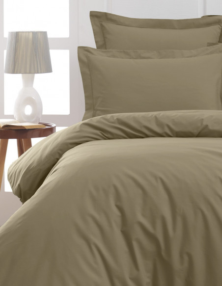 Lot de 2 Taies D'oreiller Unie Percale EASY CARE 80 fils/cm² SENSEI...