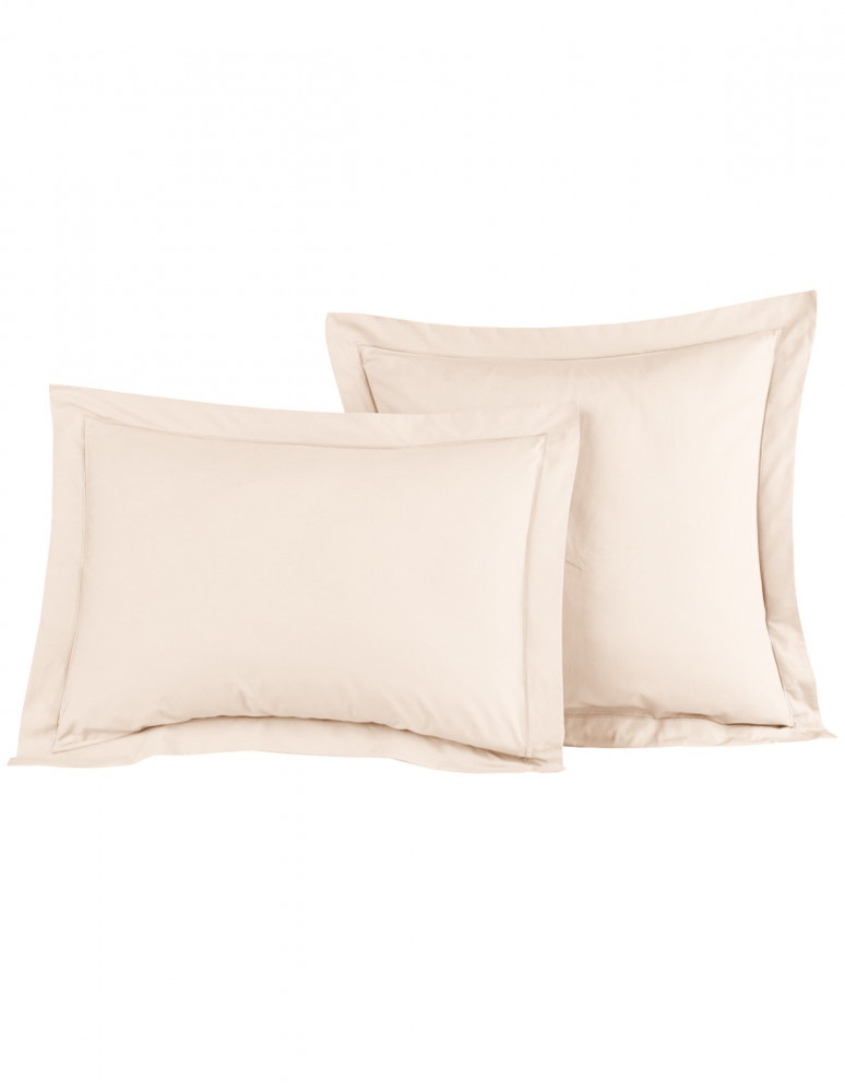 Lot de 2 Taies D'oreiller Unie Percale EASY CARE 80 fils/cm² SENSEI...