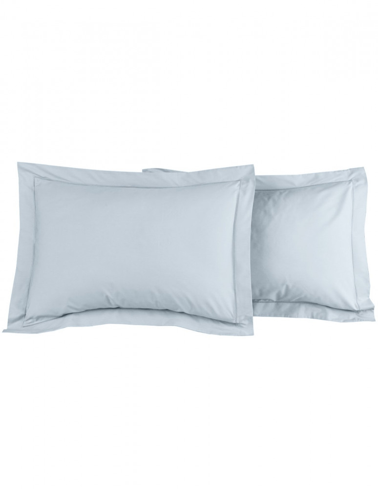 Lot de 2 Taies D'oreiller Unie Percale EASY CARE 80 fils/cm² SENSEI...