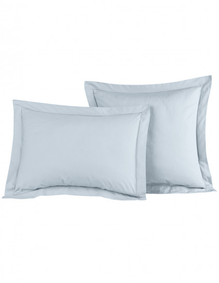 Lot de 2 Taies D'oreiller Unie Percale EASY CARE 80 fils/cm² SENSEI...