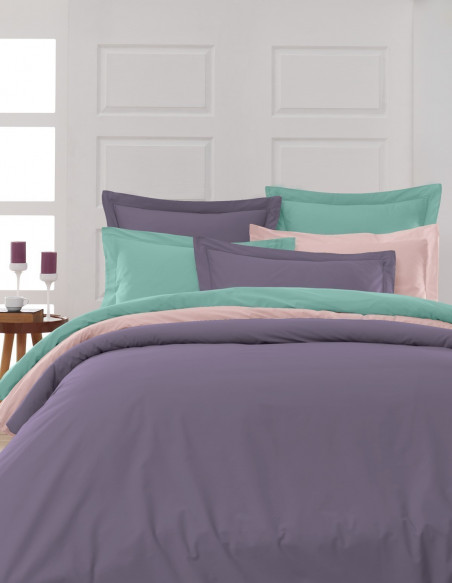 Drap Plat Uni Percale EASY CARE 80 fils/cm² SENSEI SOFT, Draps plats