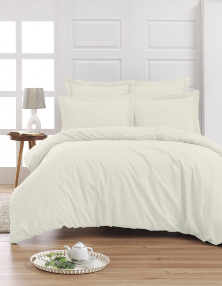 Housse de Couette Unie Percale EASY CARE 80 fils/cm² SENSEI SOFT, H...