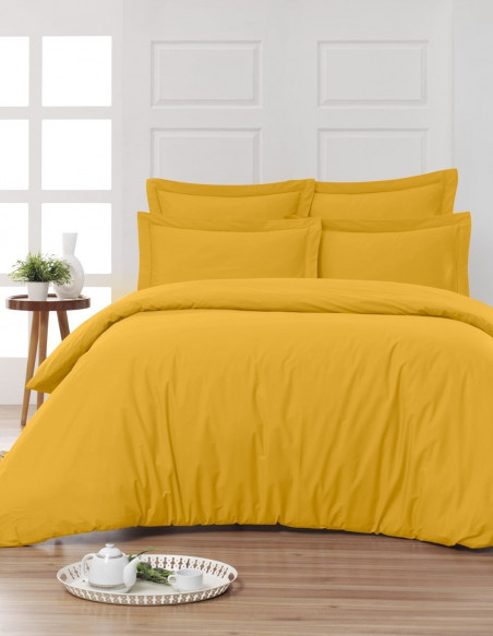 Housse de Couette Unie Percale EASY CARE 80 fils/cm² SENSEI SOFT, H...
