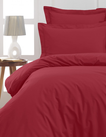 Housse de Couette Unie Percale EASY CARE 80 fils/cm² SENSEI SOFT, H...