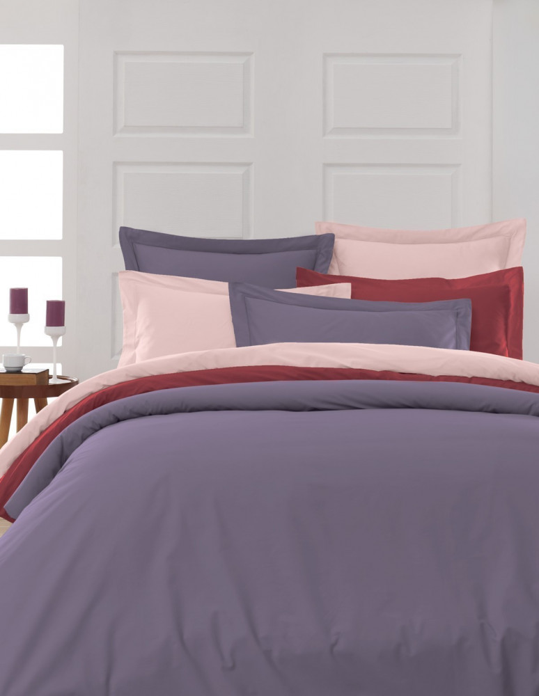 Housse de Couette Unie Percale EASY CARE 80 fils/cm² SENSEI SOFT, H...