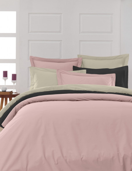 Housse de Couette Unie Percale EASY CARE 80 fils/cm² SENSEI SOFT, H...