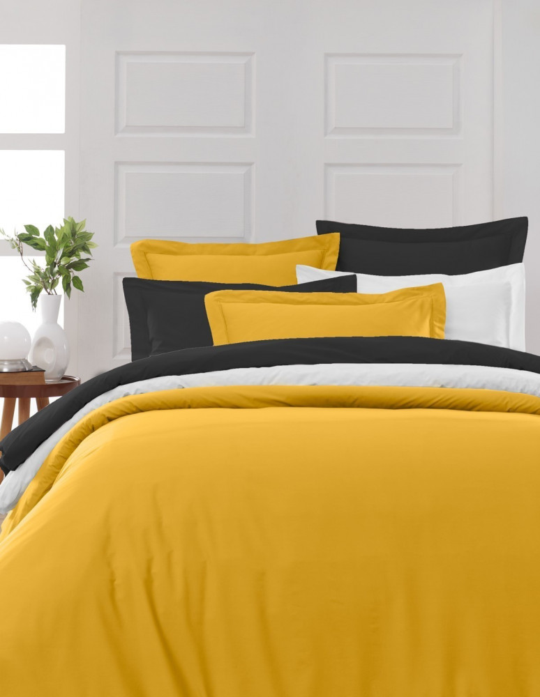 Housse de Couette Unie Percale EASY CARE 80 fils/cm² SENSEI SOFT, H...