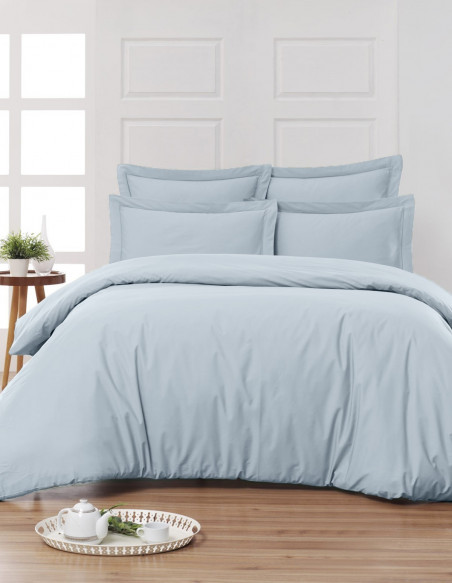 Housse de Couette Unie Percale EASY CARE 80 fils/cm² SENSEI SOFT, H...