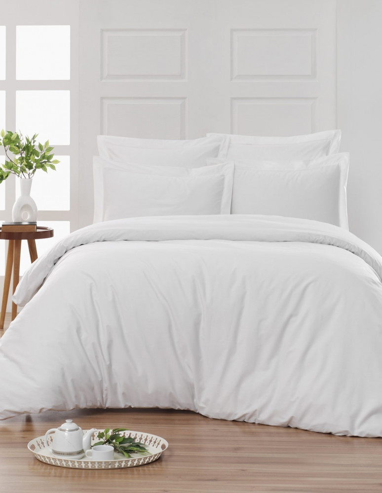 Drap Housse Uni Percale - Grand Bonnet - EASY CARE 80 fils/cm² SENS...