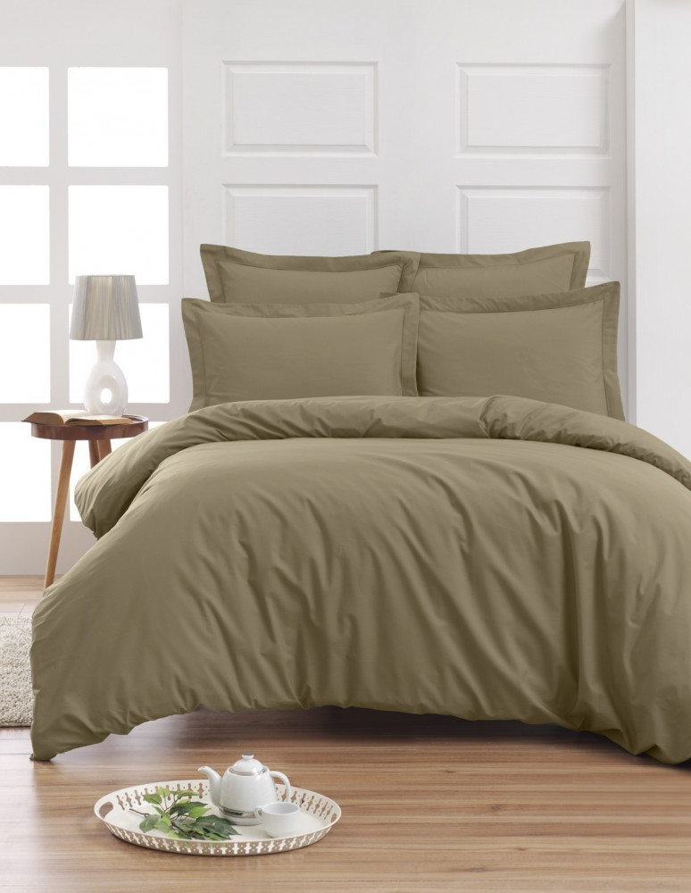 Drap Housse Uni Percale - Grand Bonnet - EASY CARE 80 fils/cm² SENS...