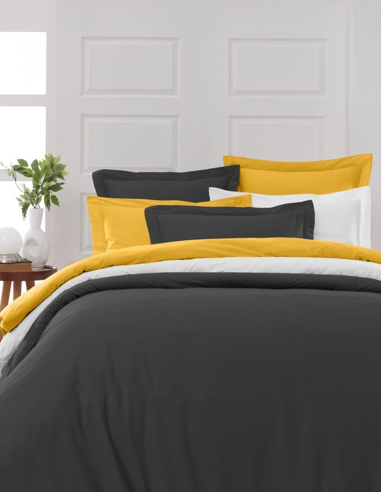 Drap Housse Uni Percale - Grand Bonnet - EASY CARE 80 fils/cm² SENS...