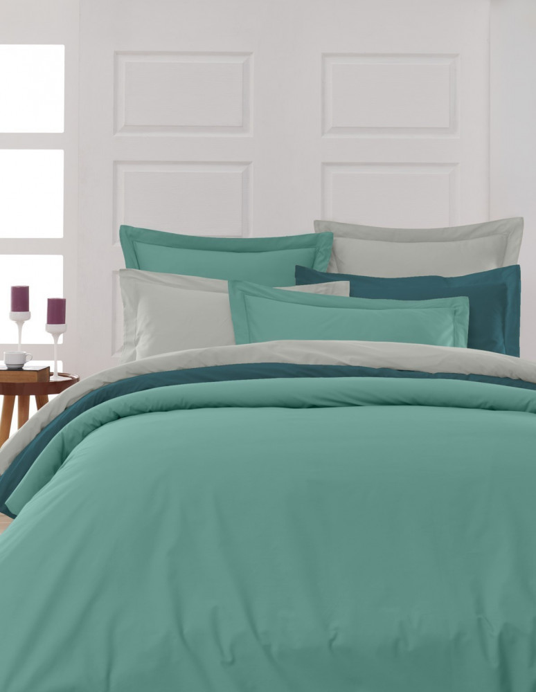 Drap Housse Uni Percale - Grand Bonnet - EASY CARE 80 fils/cm² SENS...