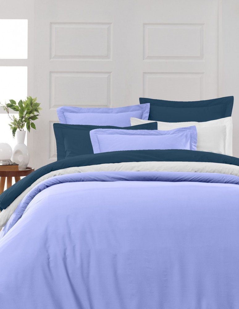 Drap Housse Uni Percale - Grand Bonnet - EASY CARE 80 fils/cm² SENS...