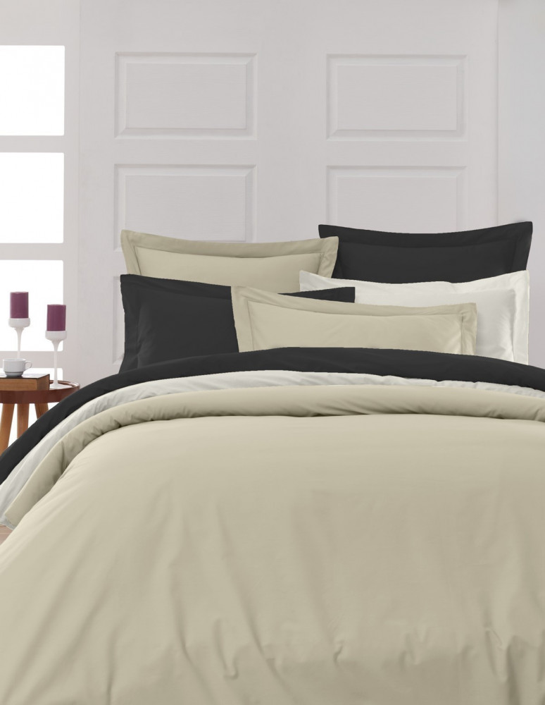 Drap Housse Uni Percale - Grand Bonnet - EASY CARE 80 fils/cm² SENS...
