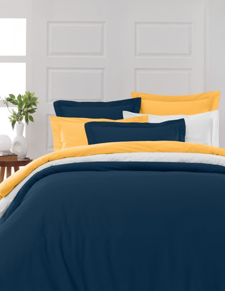 Drap Housse Uni Percale - Grand Bonnet - EASY CARE 80 fils/cm² SENS...