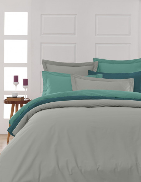 Drap Housse Uni Percale - Grand Bonnet - EASY CARE 80 fils/cm² SENS...