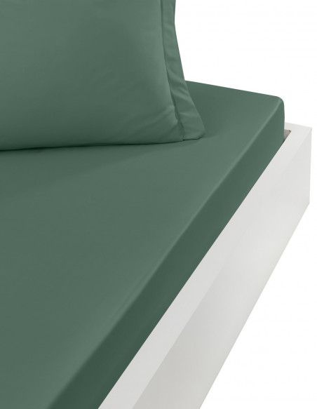 Drap Housse Uni Percale - Grand Bonnet - EASY CARE 80 fils/cm² SENS...