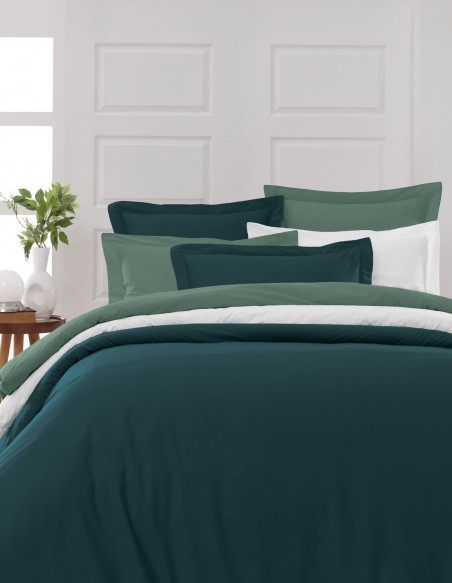 Drap Housse Uni Percale - Grand Bonnet - EASY CARE 80 fils/cm² SENS...