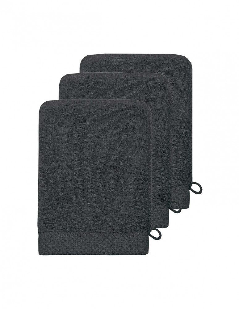 Lot de 3 Gants de toilette 560gr/m² SENSOFT, Gants de toilette