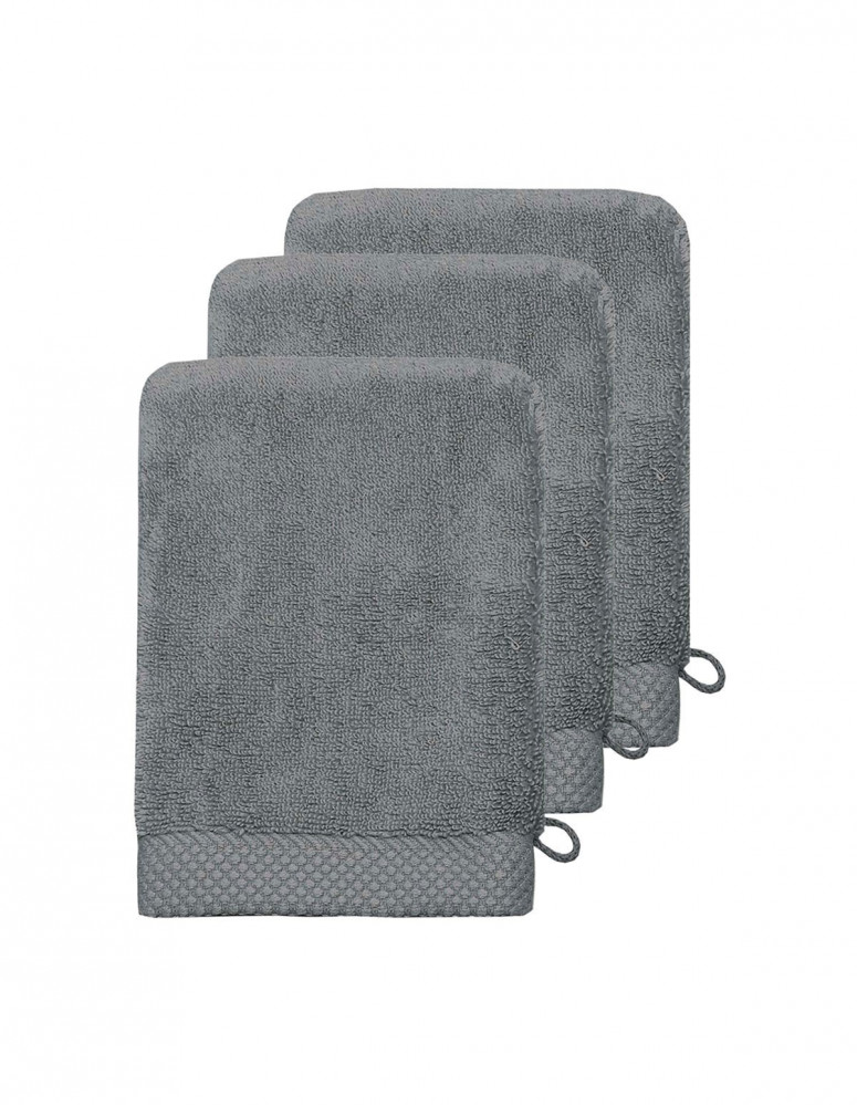 Lot de 3 Gants de toilette 560gr/m² SENSOFT, Gants de toilette