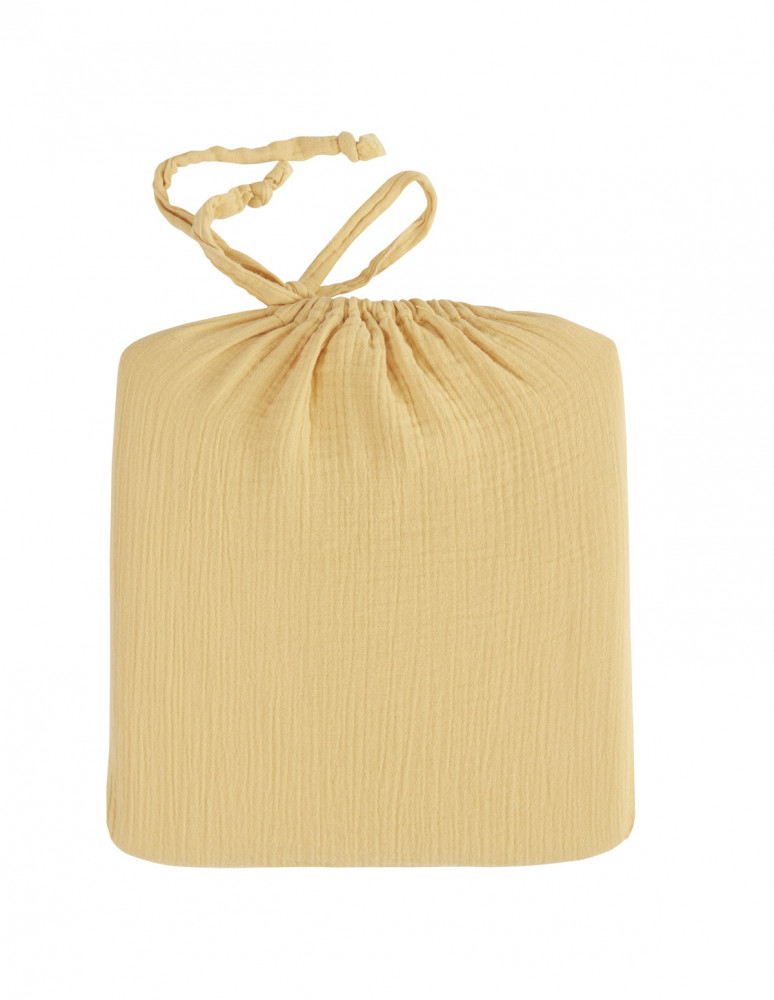 Drap housse en gaze de coton bonnet...