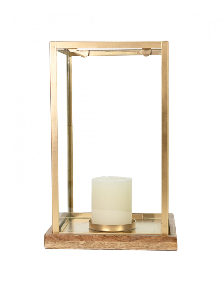 Photophore métal socle en...