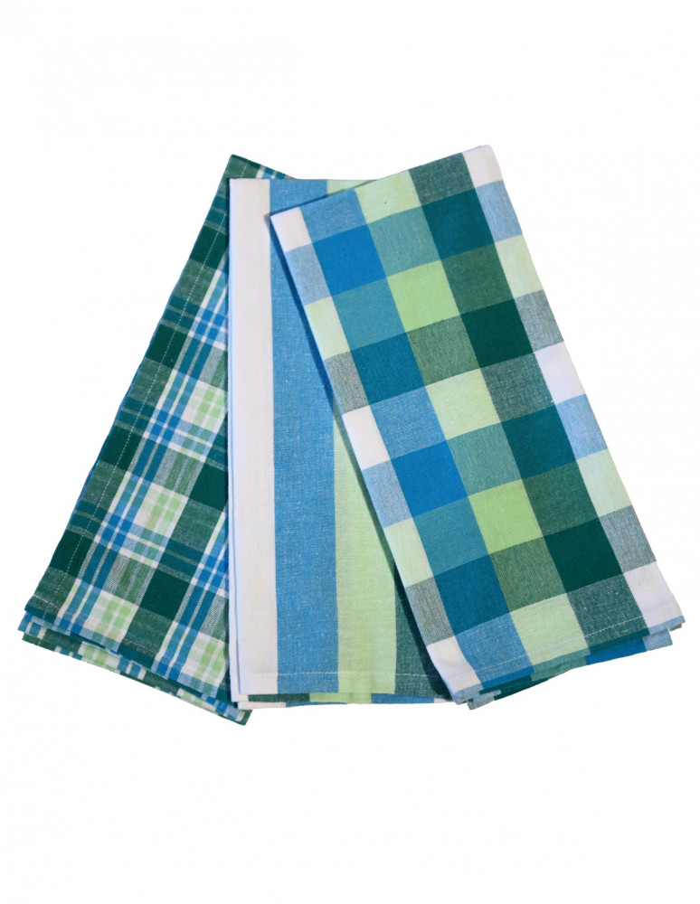 Lot de 3 Torchons 50x70 GLASGOW Lot de 3 Torchons 50x70 GLASGOW