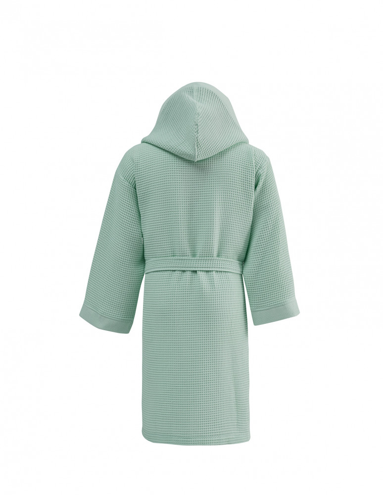 Peignoir mi-long nid d'abeille...