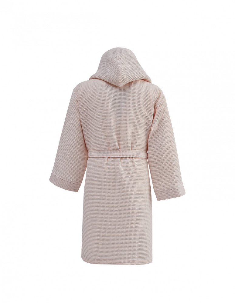 Peignoir mi-long nid d'abeille...