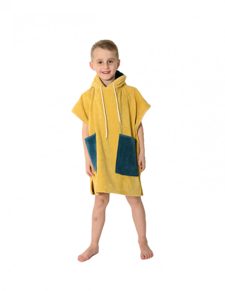 Poncho enfant en velours BEACH