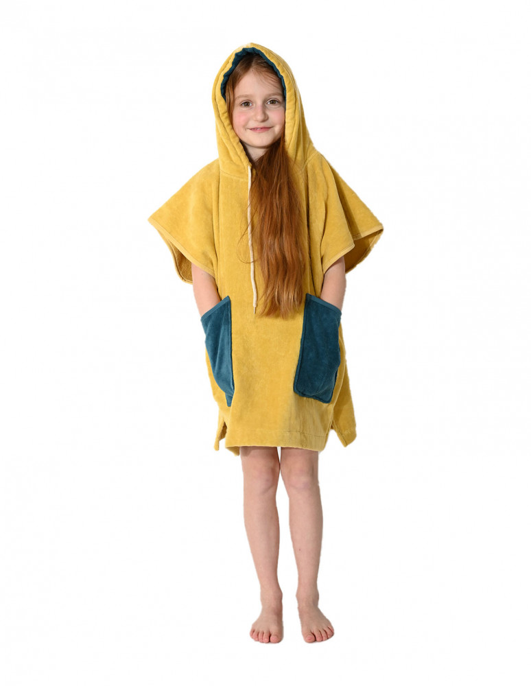 Poncho enfant en velours BEACH