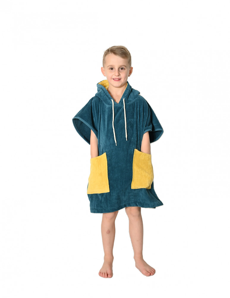 Poncho enfant en velours BEACH