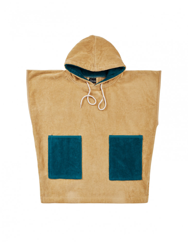 Poncho enfant en velours BEACH
