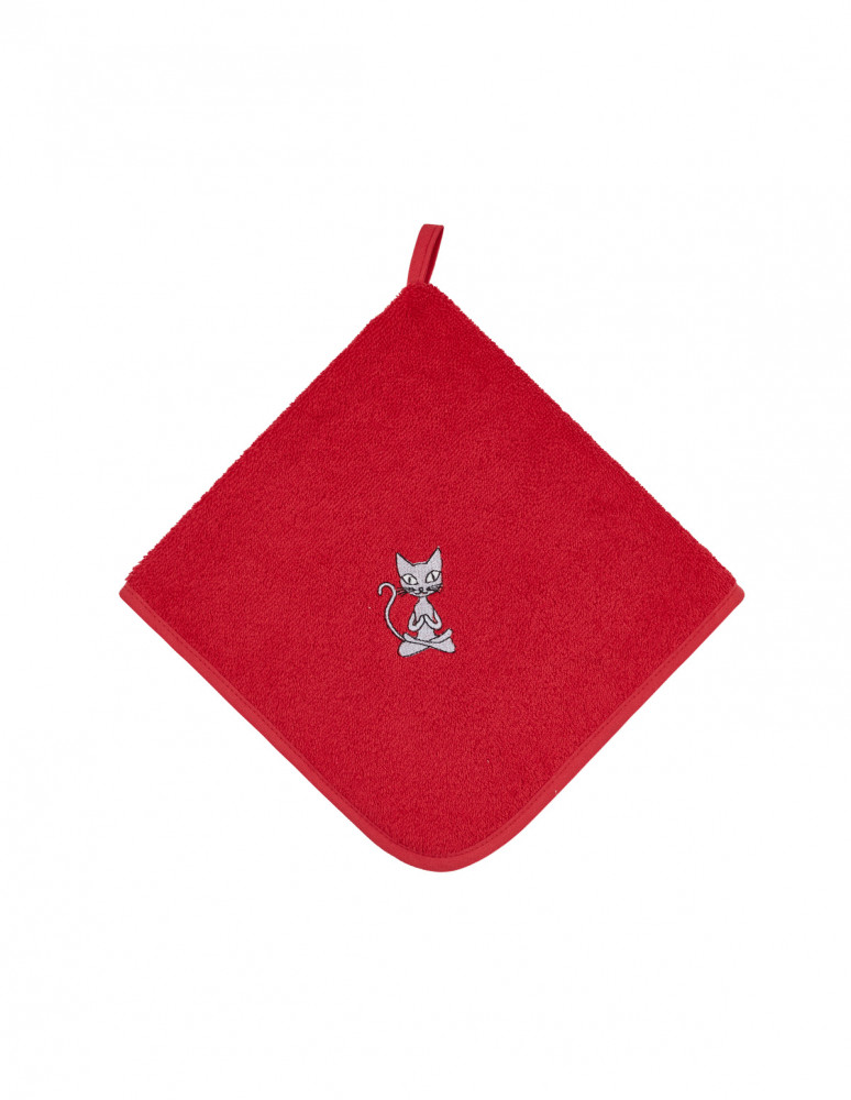 Lot de 3 torchons  carrés en coton...