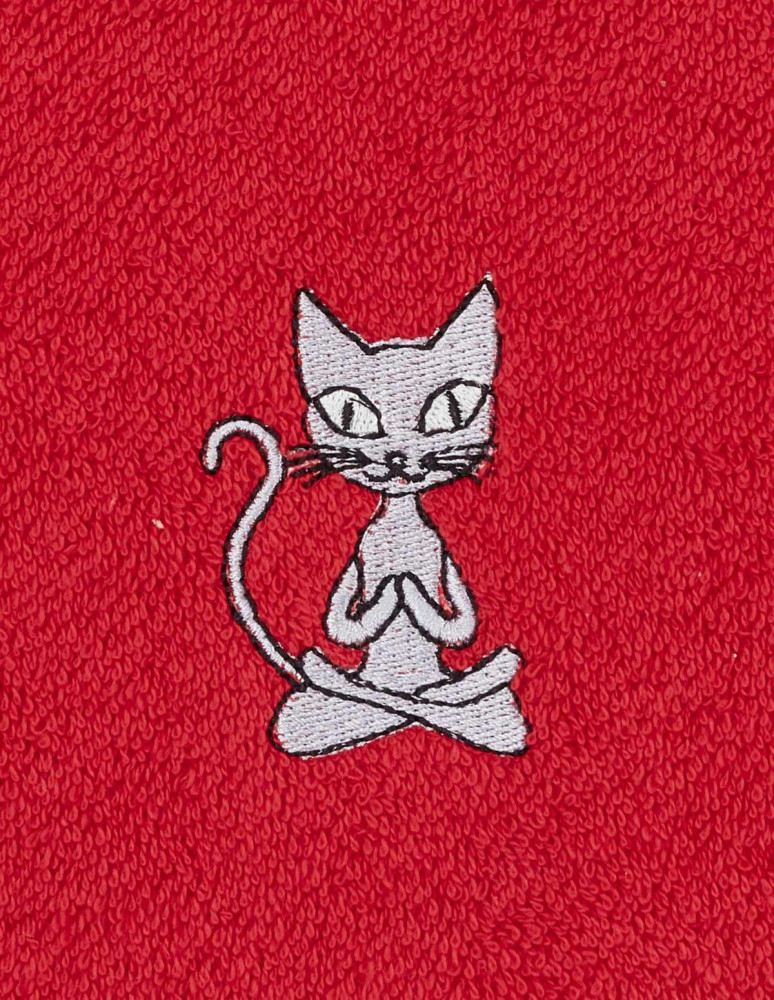 Lot de 3 torchons  carrés en coton...