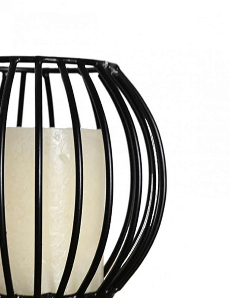 Photophore métal rond KEMI BLACK PM