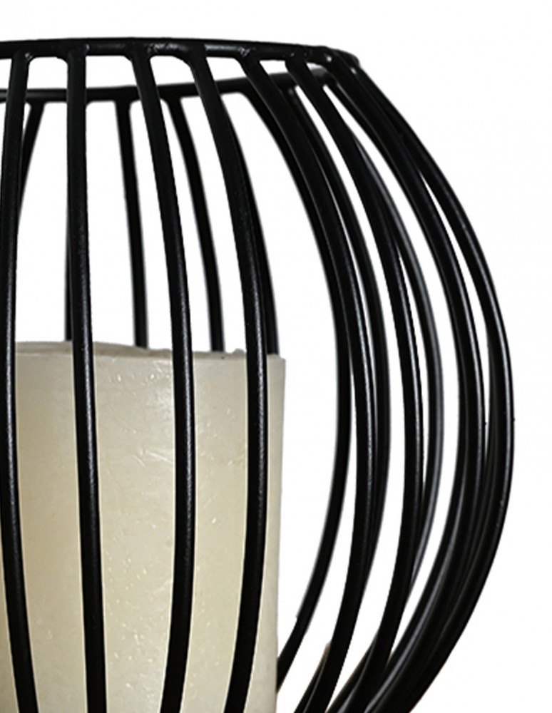 Photophore Métal Rond KEMI BLACK MM