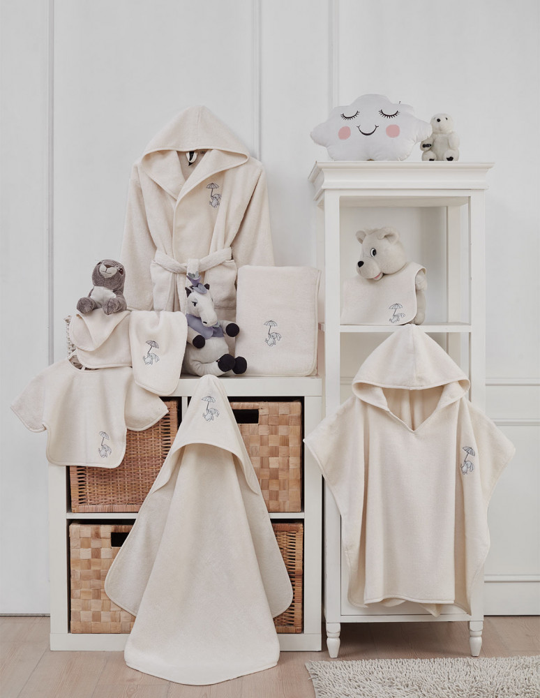 Bavoir à manche en coton BABY SOFT...