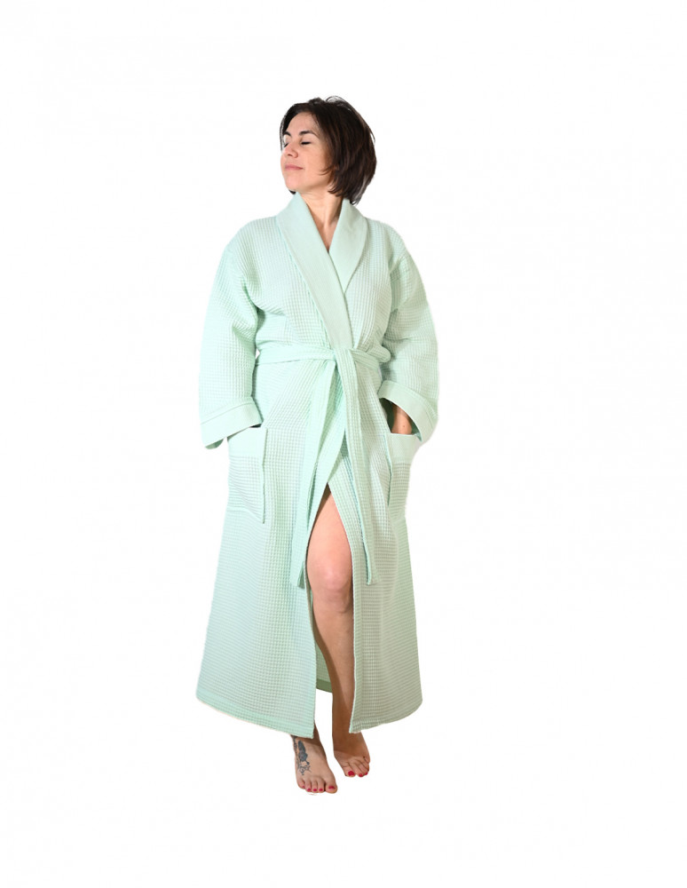 Peignoir long nid d'abeille 210gr/m²...