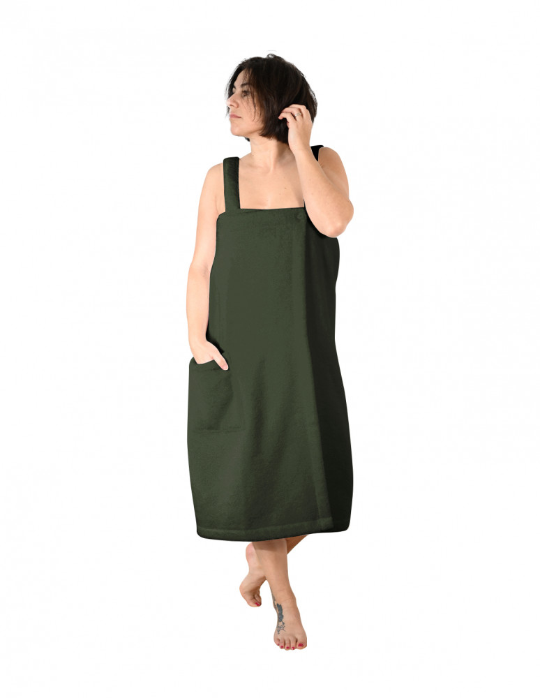 Robe de bain à bretelles 450gr/m²...