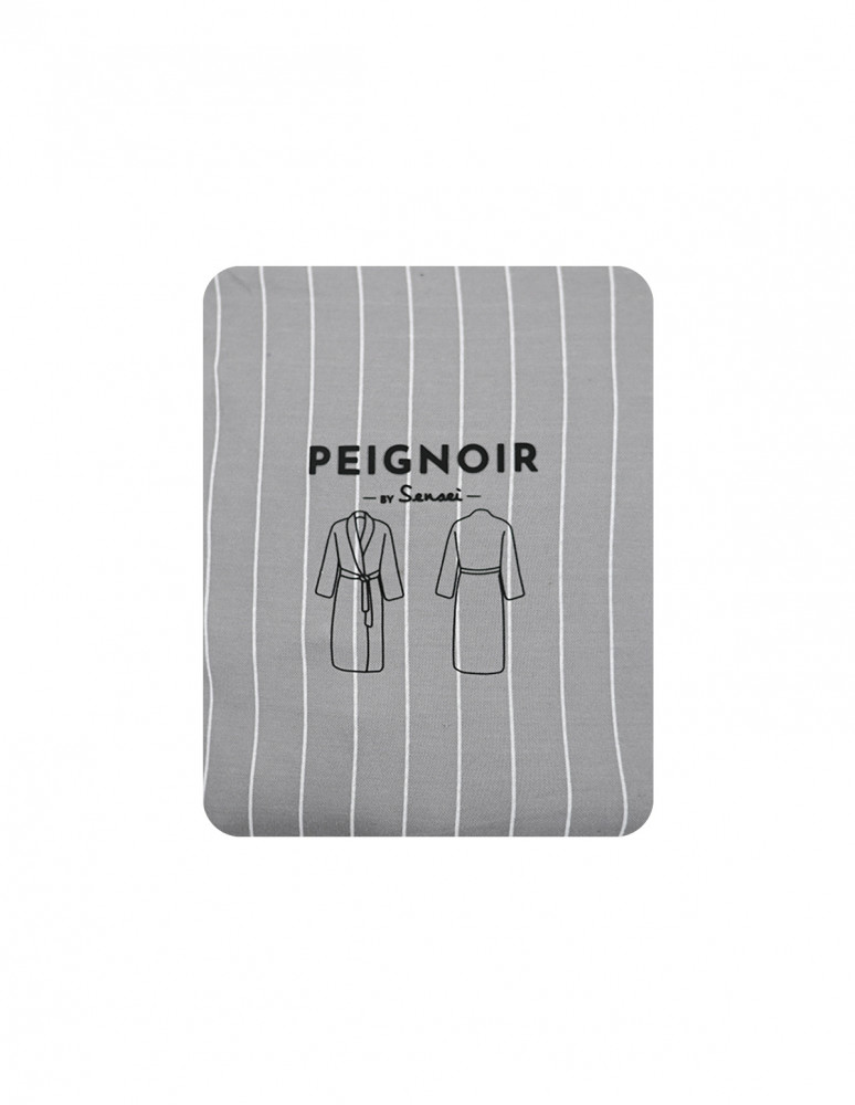 Peignoir d'intérieur rayé femme ANDREA