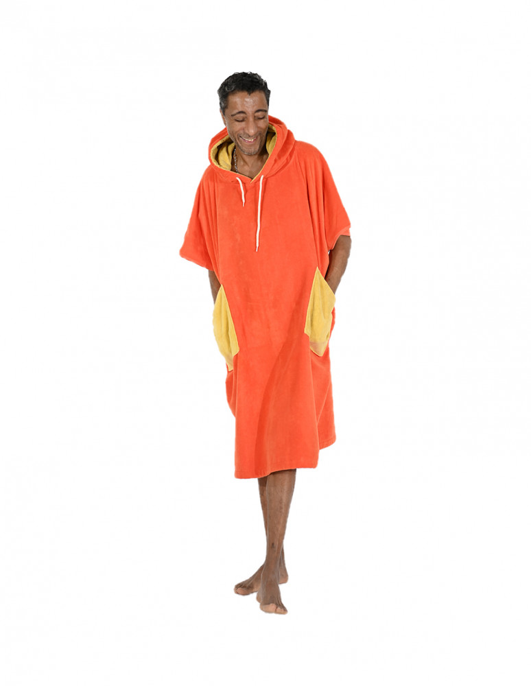 Poncho de plage adulte en velours BEACH