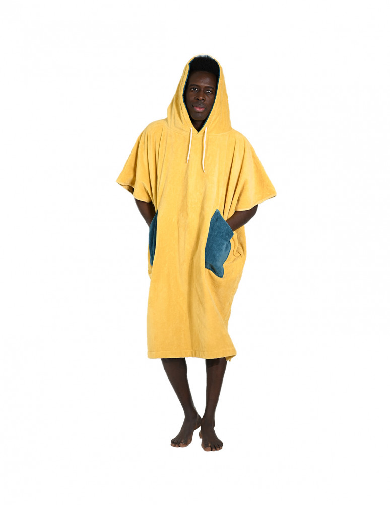 Poncho de plage adulte en velours BEACH