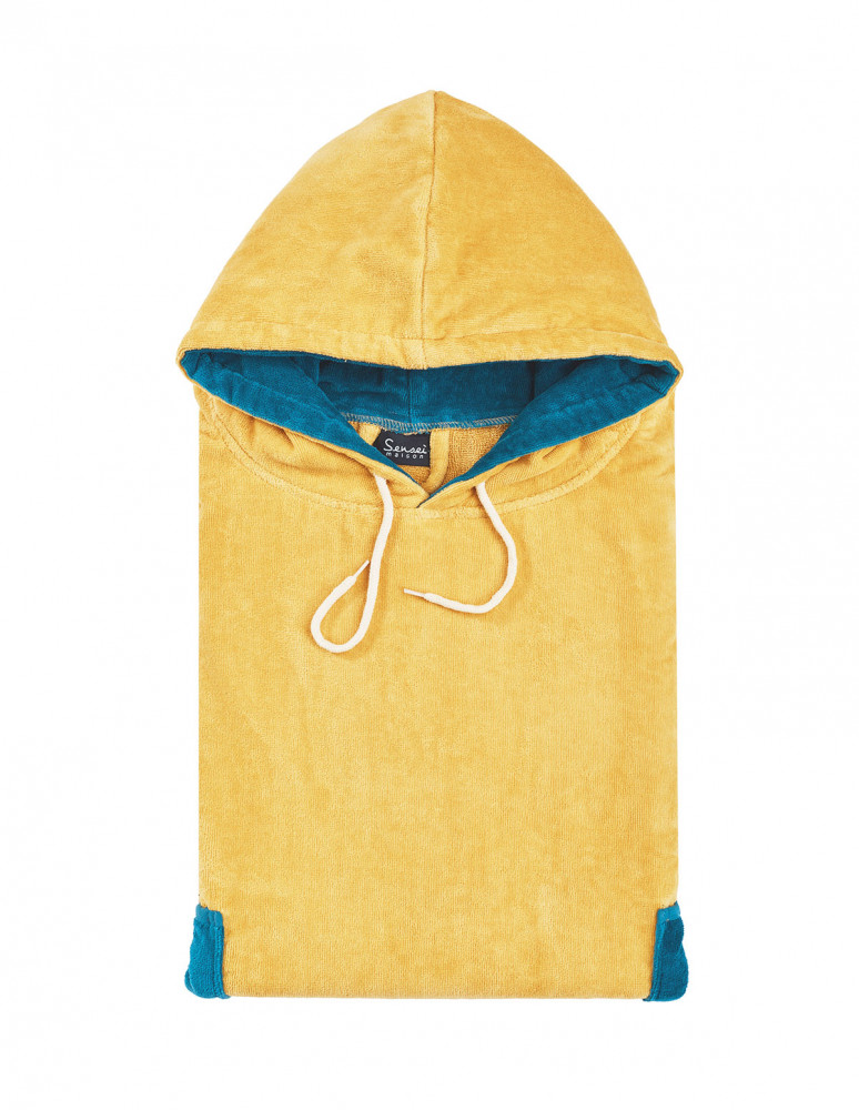 Poncho de plage adulte en velours BEACH