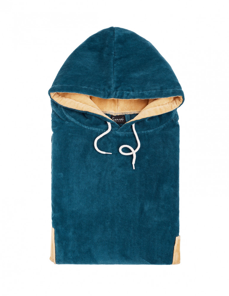 Poncho de plage adulte en velours BEACH