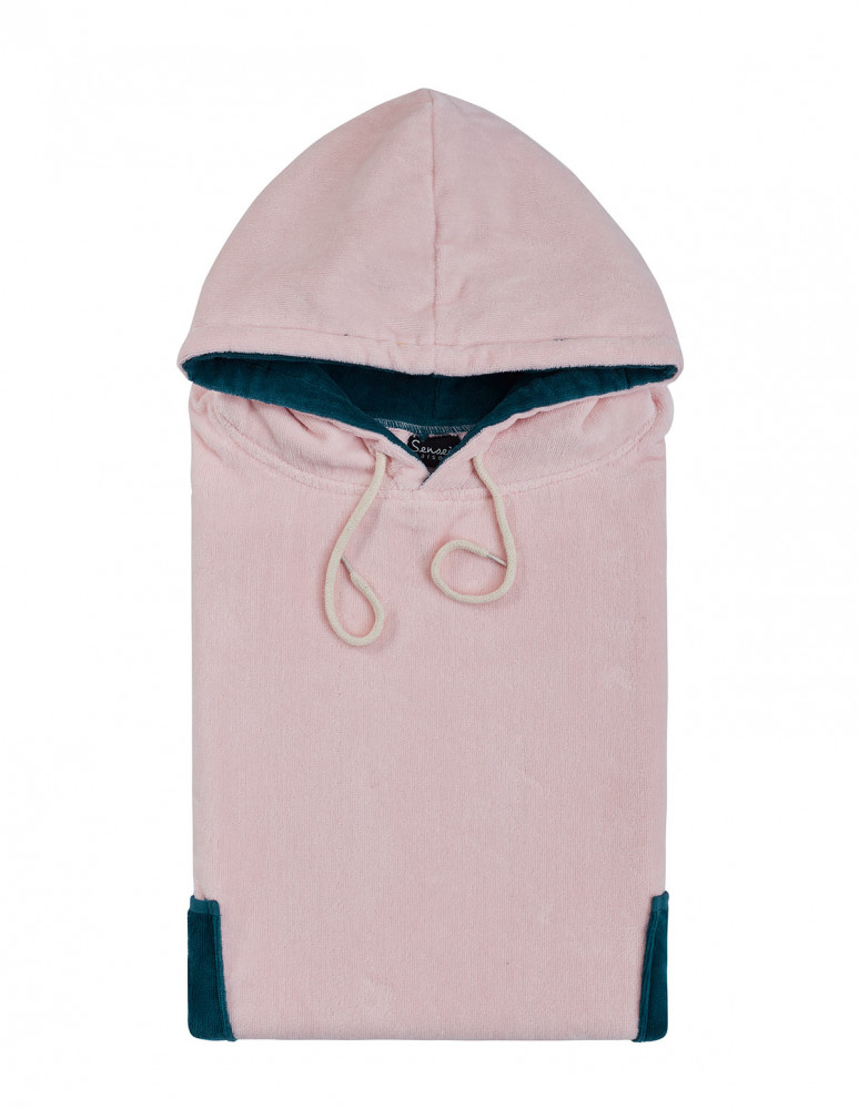 Poncho de plage adulte en velours BEACH