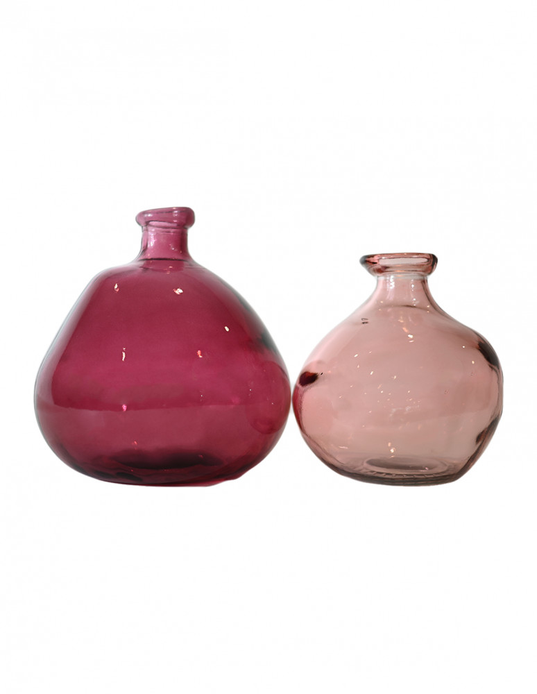 Vase en verre recyclé h 23 cm SCANDIC