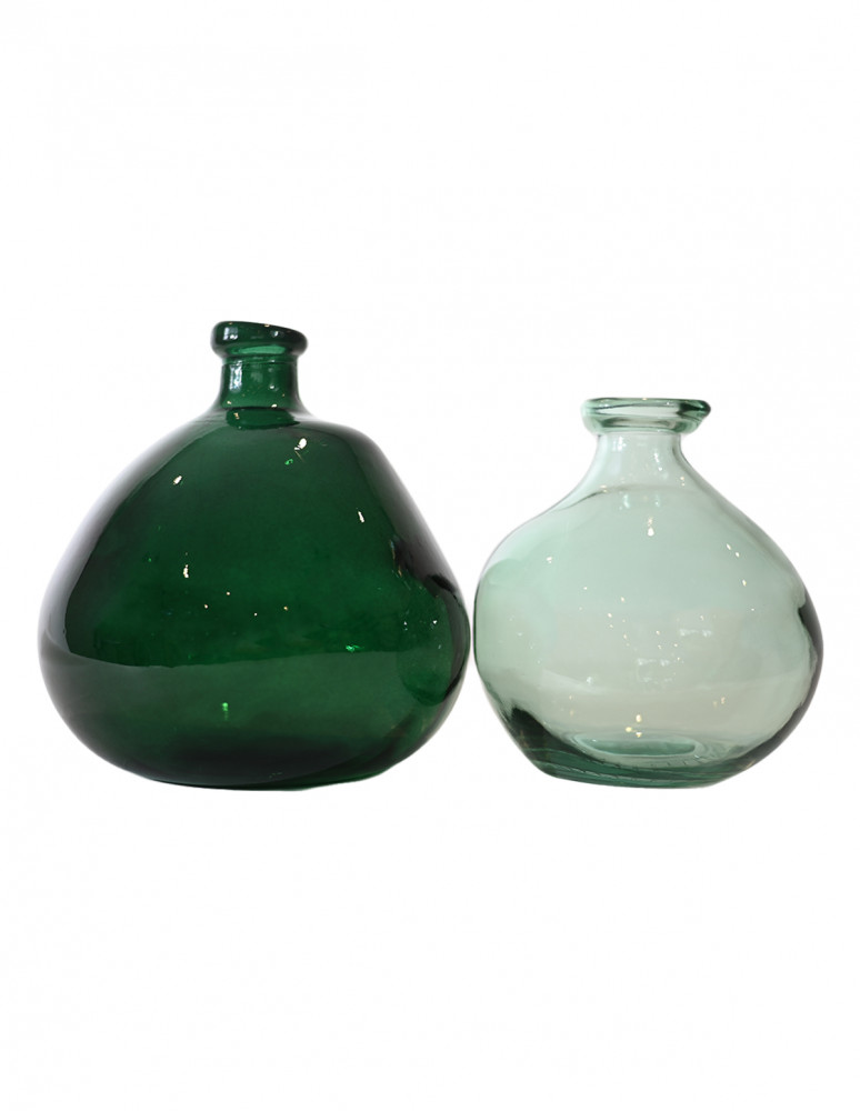 Vase en verre recyclé h 23 cm SCANDIC