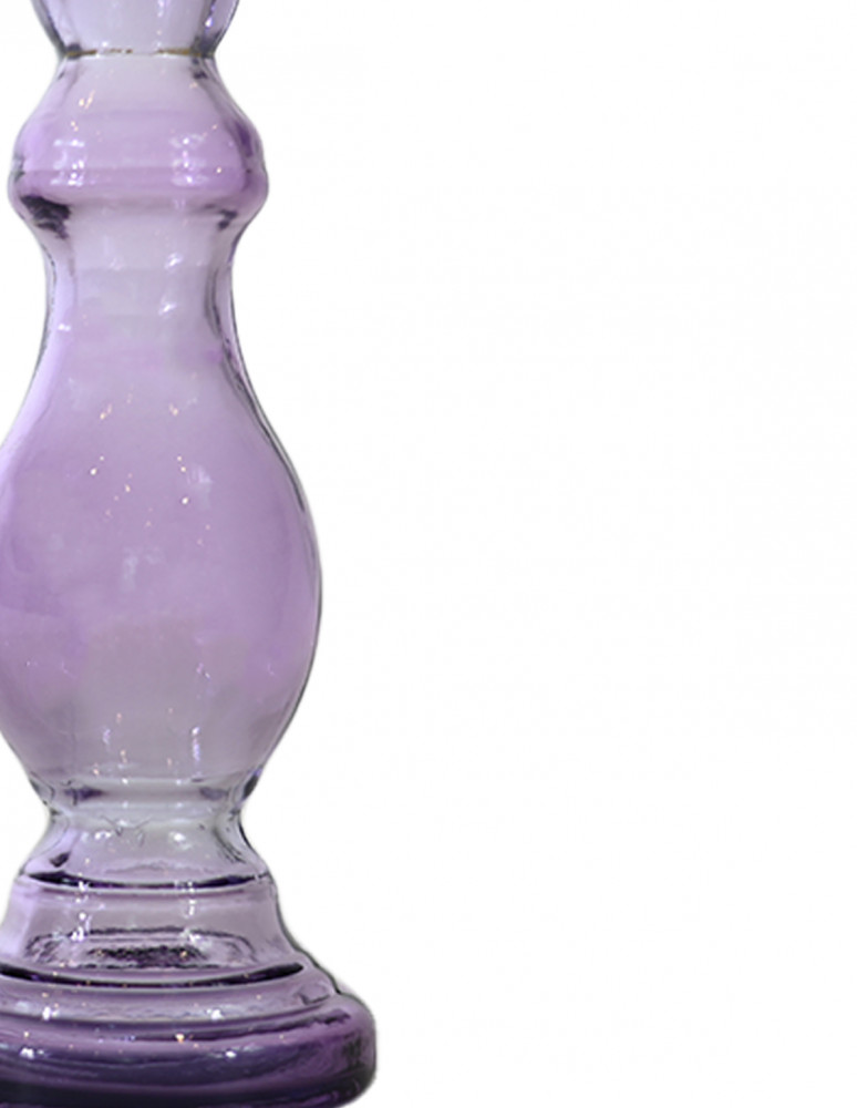 Bougeoir en verre recyclé h 20 cm MYSORE